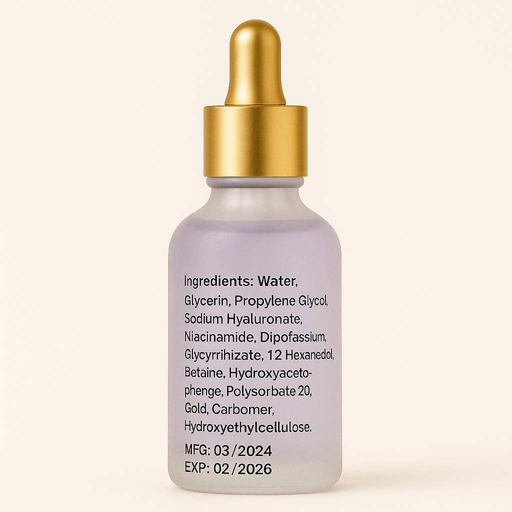 100ml 24k Gold Hyaluronic Acid Nicotinamide Face Serum Anti Aging Facial Lifting Collagen Essence Skin Care Whitening Serum