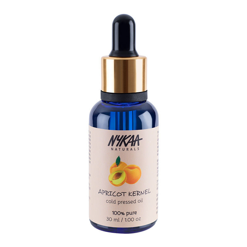 Nykaa Naturals 100% Pure Cold Pressed Apricot Kernel Carrier Oil for Even Skin Tone & Strong Hair