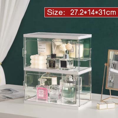 Large-capacity perfume storage rack, dust-proof acrylic cosmetics aromatherapy display box