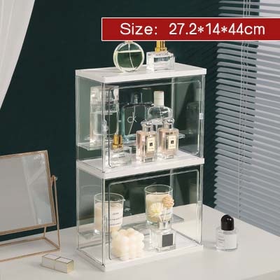 Large-capacity perfume storage rack, dust-proof acrylic cosmetics aromatherapy display box