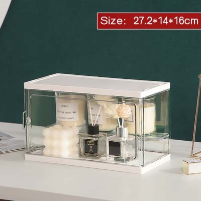 Large-capacity perfume storage rack, dust-proof acrylic cosmetics aromatherapy display box