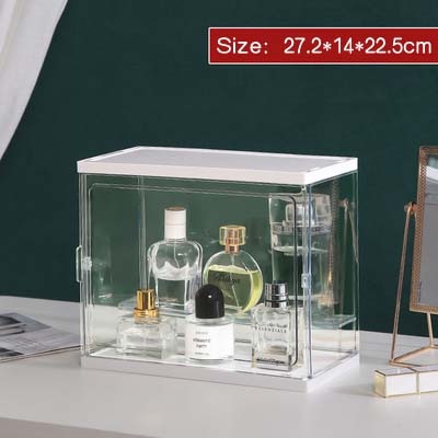 Large-capacity perfume storage rack, dust-proof acrylic cosmetics aromatherapy display box