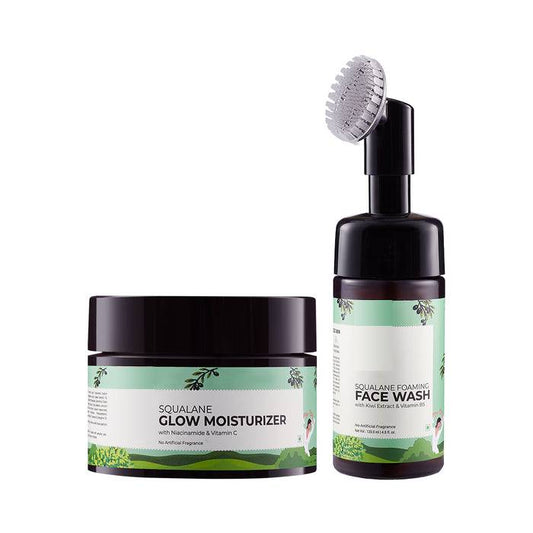 Squalane Glow Moisturizer & Face Wash Combo