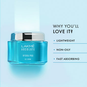 Lakme Absolute Hydra Pro Gel Creme with Hyaluronic Acid for 72H Hydration - 50g