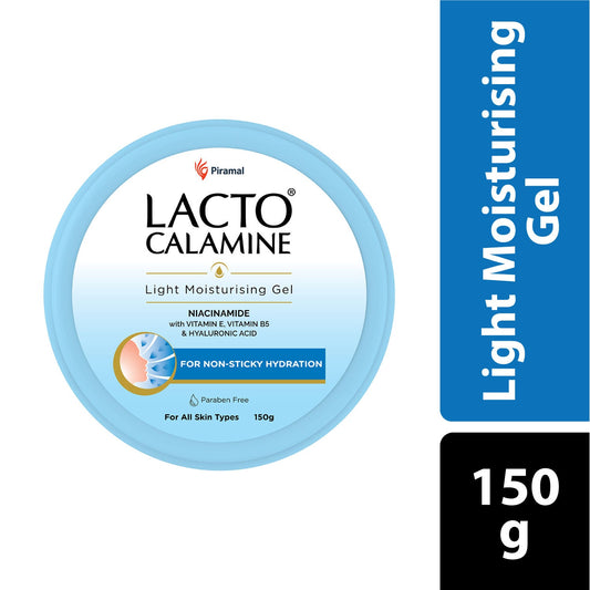 Lacto Calamine Non Sticky Hydrating Face & Body Gel With Niacinamide Hyaluronic And Vitamin E- 150 g